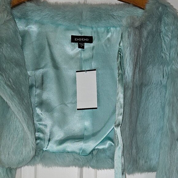 Bebe Rabbit Fur Short Jacket - Picture 2 of 3